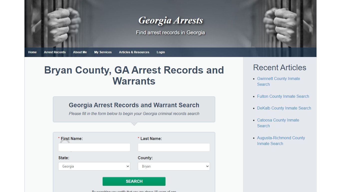 Bryan County, GA Arrest Records and Warrants - Georgia Arrests